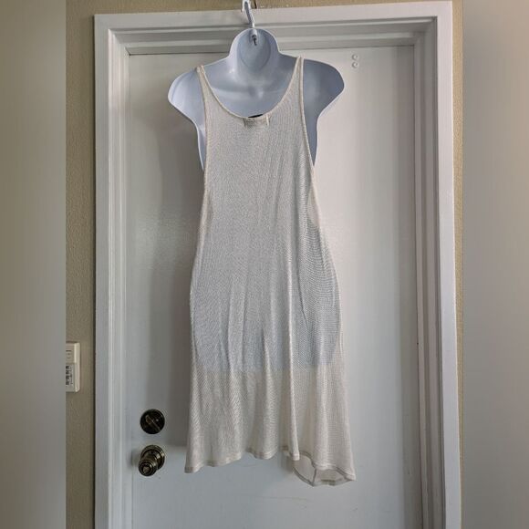 Wildfox Swing Dress Bohemian Sleeveless Scoop Neck Women's Ivory Size M Pockets - Picture 5 of 5
